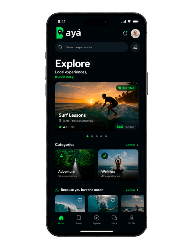 BAYÁ app — Explora