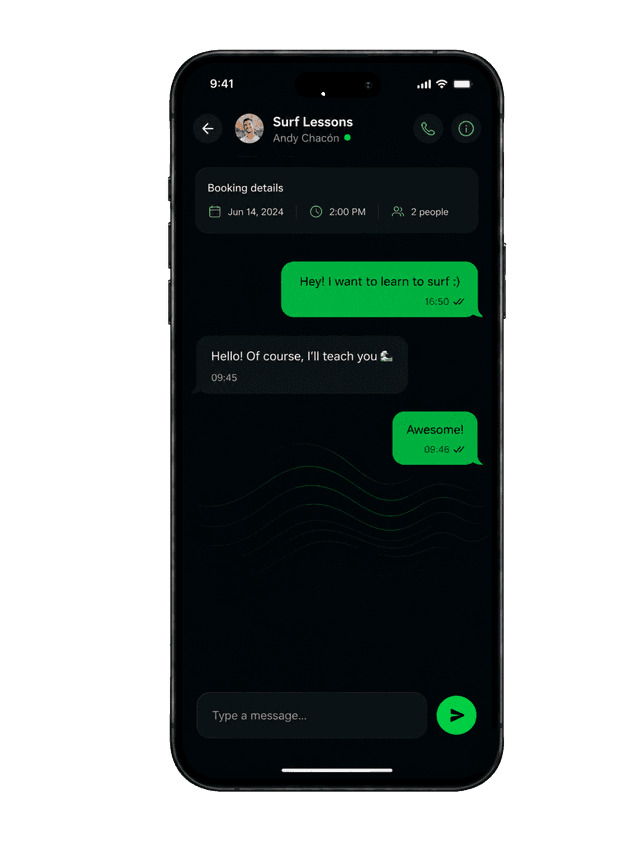 BAYÁ app — Reserva
